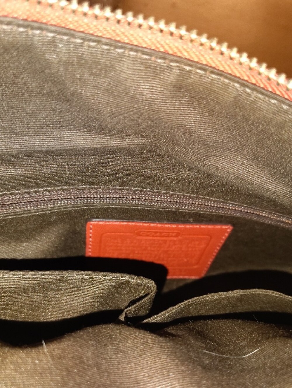 Coach Burnt Orange Leather Shoulder Hobo - Picture 5 of 9